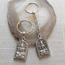 Load image into Gallery viewer, Shiva Ohm Keychain, Yoga Backpack Charm or Zipper Pull
