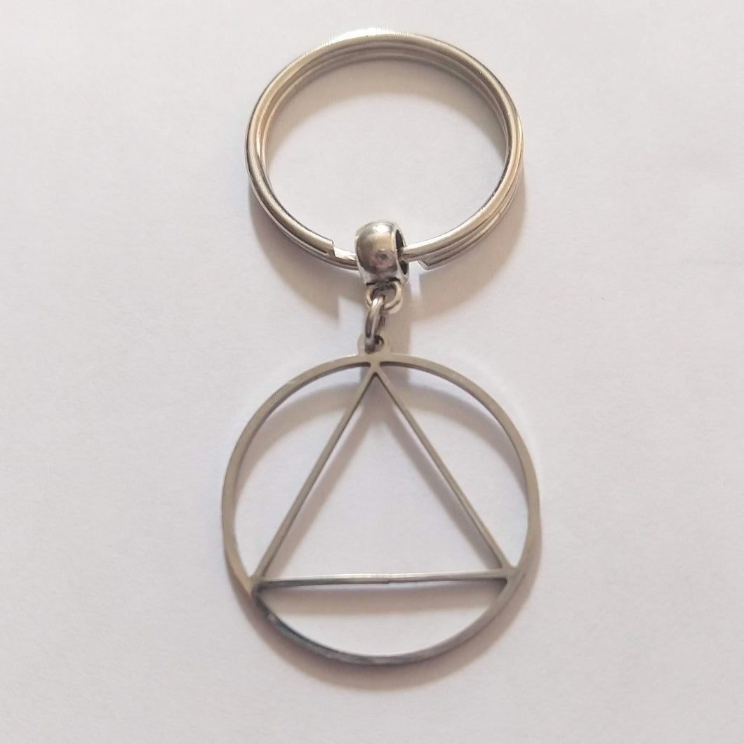 Alcoholics Anonymous AA Keychain, Backpack or Purse Charm, Zipper Pull