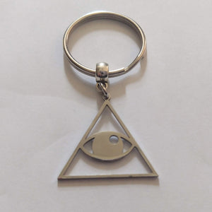 Illuminati All Seeing Eye Keychain, Backpack or Purse Charm