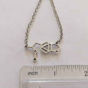 MDMA Molecule Necklace, Jewelry for Ravers, Festival Accessories