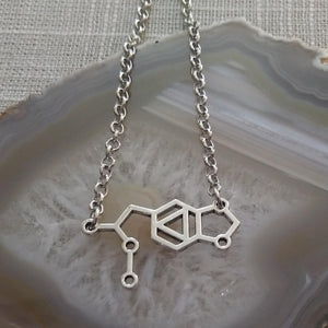 MDMA Molecule Necklace, Jewelry for Ravers, Festival Accessories