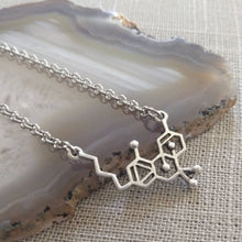 Load image into Gallery viewer, THC Molecule Necklace, Jewelry for Stoners Potheads, Marijuana Necklace
