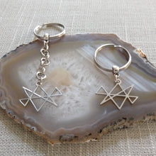 Load image into Gallery viewer, Midas Star Keychain, Reiki Backpack or Purse Charm, Zipper Pull
