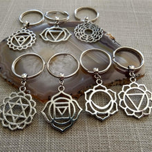 Load image into Gallery viewer, Chakra Keychain, Your Choice of Seven Chakras, Yoga Gifts
