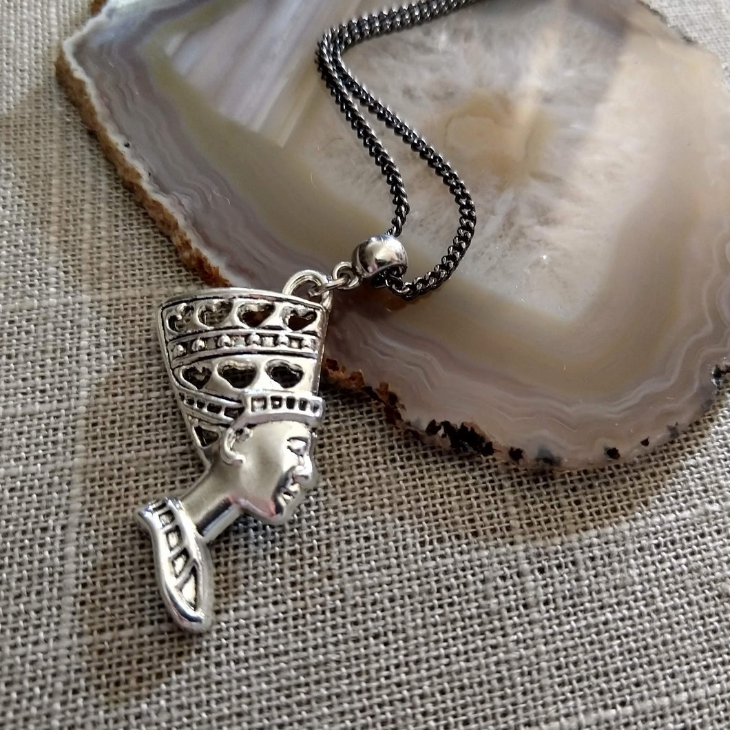 Queen Nefertiti Necklace, Egyptian Jewelry on Your Choice of Chains