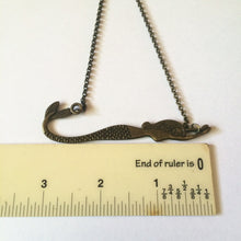 Load image into Gallery viewer, Bronze Mermaid Necklace on Rolo Chain
