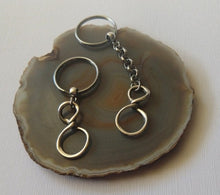 Load image into Gallery viewer, Infinity Keychain,  Key Ring or Zipper Pull - Eight Year Anniversary Gifts
