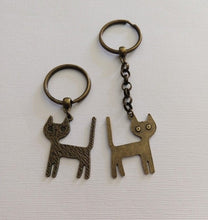 Load image into Gallery viewer, Cat Keychain, Zipper Pull or Backpack Charm
