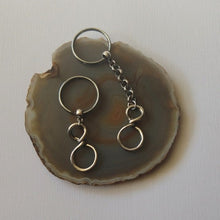 Load image into Gallery viewer, Infinity Keychain,  Key Ring or Zipper Pull - Eight Year Anniversary Gifts
