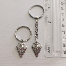 Load image into Gallery viewer, Arrowhead Keychain,  Key Ring Fob or Zipper Pull, Mens Accessories
