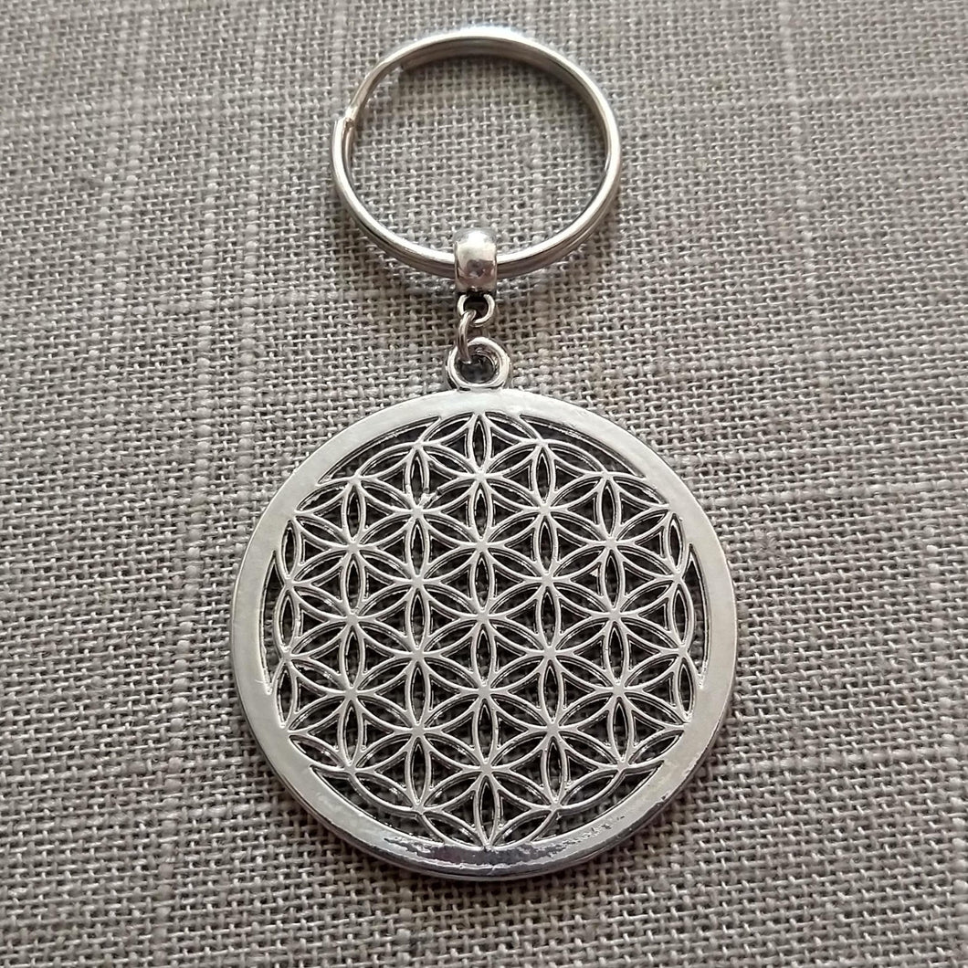 Flower of Life Keychain, Yoga Zen Reiki Spiritual Meditation Keychain, Sacred Geometry