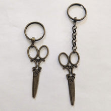 Load image into Gallery viewer, Beautician Scissors Keychain, Key Ring Fob Lanyard, Zipper Pull, Backpack or Purse Charms
