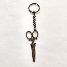 Load image into Gallery viewer, Beautician Scissors Keychain, Key Ring Fob Lanyard, Zipper Pull, Backpack or Purse Charms
