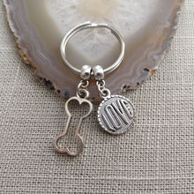 Load image into Gallery viewer, Dog Bone Love Keychain - Gifts For Dog Lovers - Zipper Pull Backpack Purse Charm
