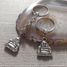 Load image into Gallery viewer, Buddha Keychain Key Ring or Zipper Pull - Buddhist Keychain
