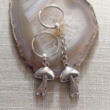 Load image into Gallery viewer, Magic Mushroom Keychain, Purse or Backpack Charm, Zipper Pull
