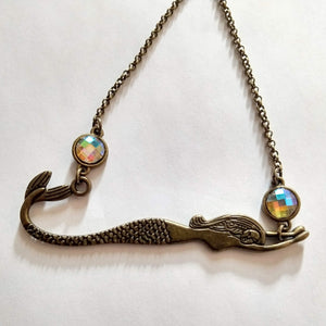 Bronze Mermaid Accent Necklace with Your Choice of Accents