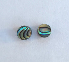 Load image into Gallery viewer, Abalone Shell Stud Earrings - Mermaid Jewelry - Abalone Shell Post Earrings - Lead and Nickel Free Stud Earrings
