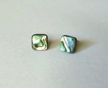 Load image into Gallery viewer, Abalone Shell Stud Earrings - Mermaid Jewelry - Mermaid Earrings - Nickel and Lead Free Post Earring
