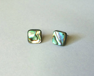 Abalone Shell Stud Earrings - Mermaid Jewelry - Mermaid Earrings - Nickel and Lead Free Post Earring
