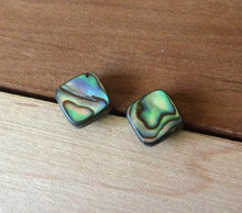Load image into Gallery viewer, Abalone Shell Stud Earrings - Mermaid Jewelry - Mermaid Earrings - Nickel and Lead Free Post Earring
